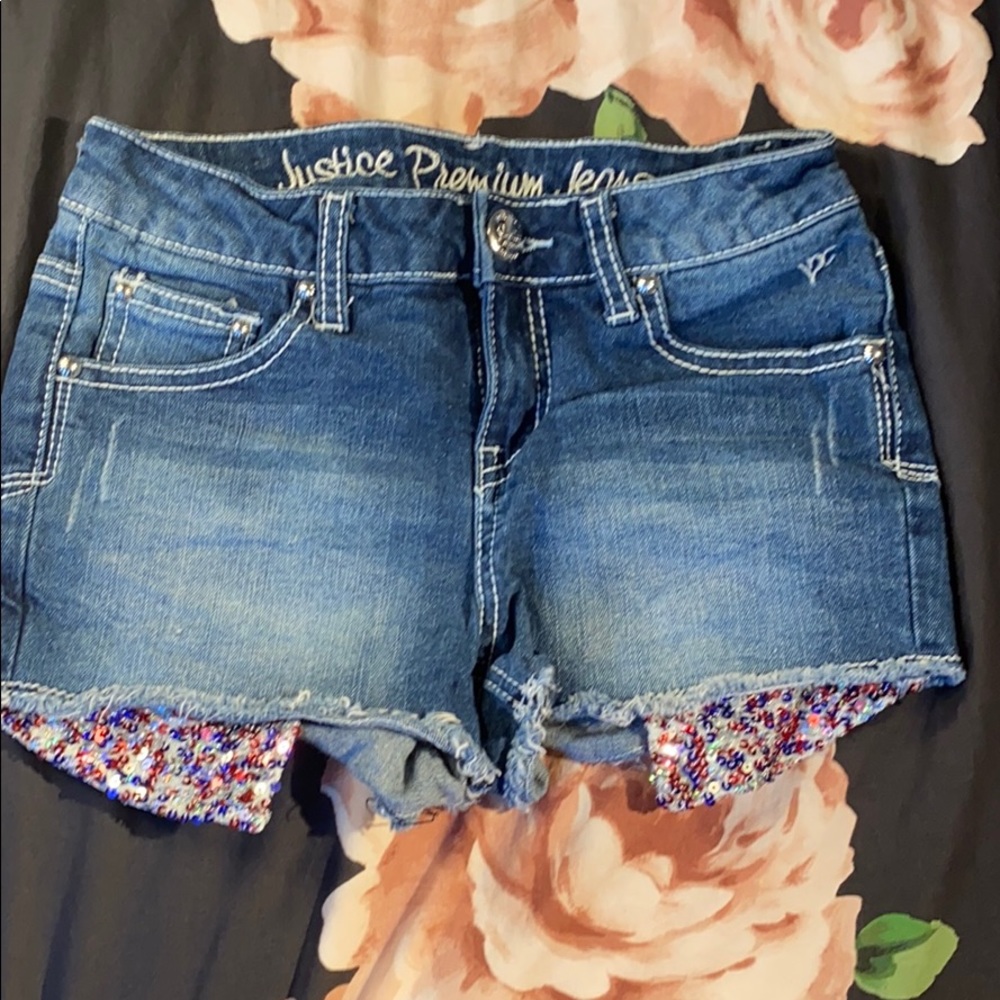 Justice Mini Shorts size 10